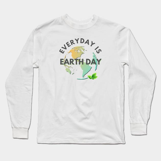 Everyday is earth day Long Sleeve T-Shirt by graphitstift